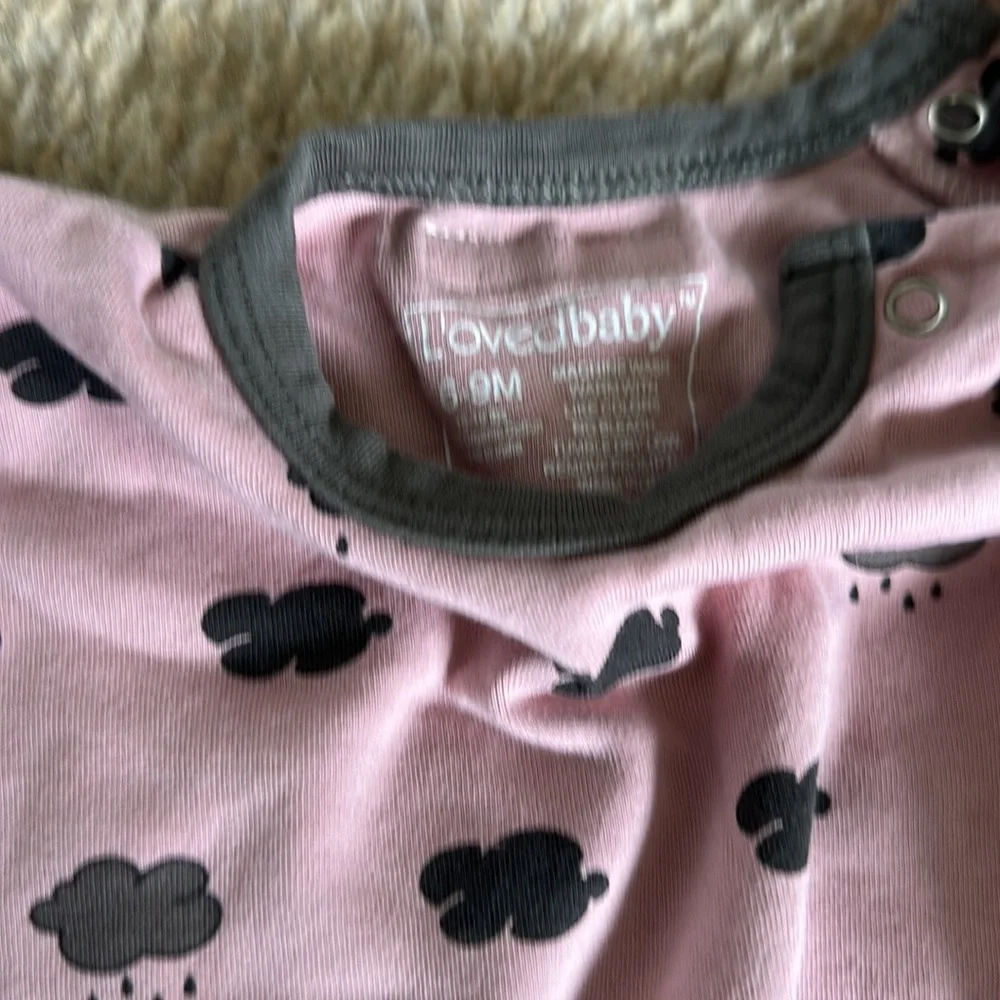 6-9 month lot L’ovedbaby Nordstrom tucker + Tate rabbit + bear pink cloud